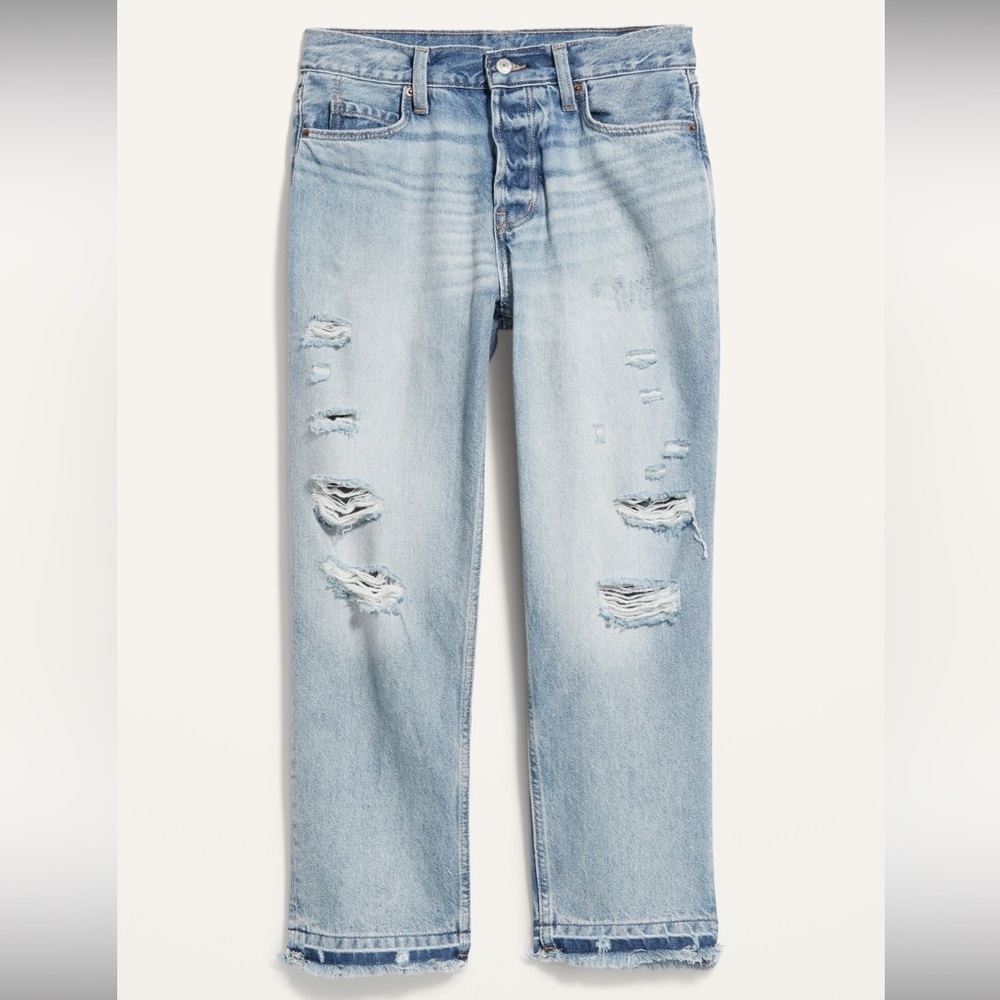 Light Blue Distressed Women's Jeans